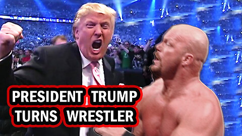 President Trumps turns into a WWF wrestler