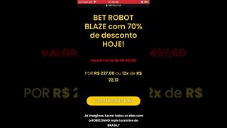 Frezaaaaa !!! Bet robot blazer fique rico 🤑