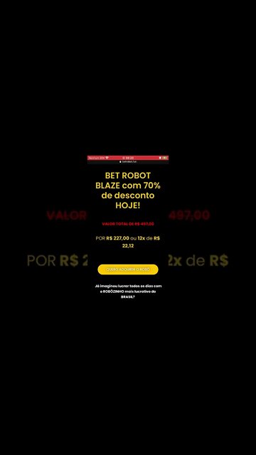 Frezaaaaa !!! Bet robot blazer fique rico 🤑