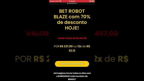 Frezaaaaa !!! Bet robot blazer fique rico 🤑