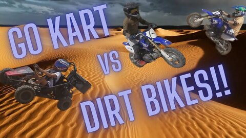 Go Kart vs Dirt Bike Challenge