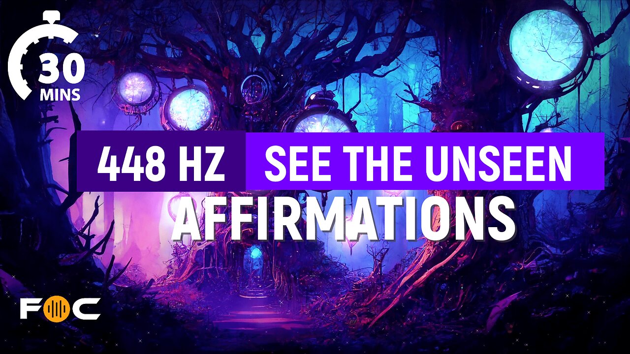 448 Hz See The Unseen - 30 Minute Affirmations