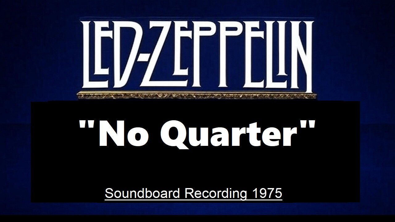 Led Zeppelin - No Quarter (Live in Seattle 1975) Soundboard