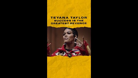 @teyanataylor Success is the greatest revenge