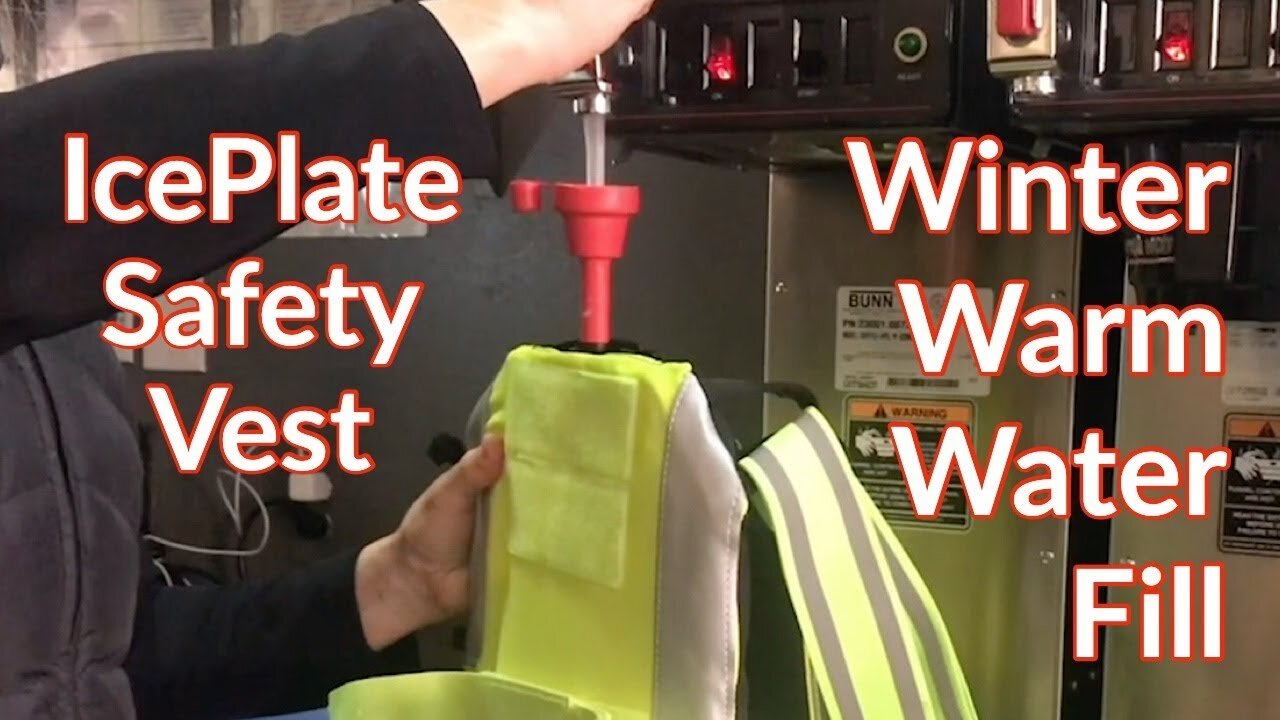 IcePlate® Safety Vest Warm Water Fill for Winter Use