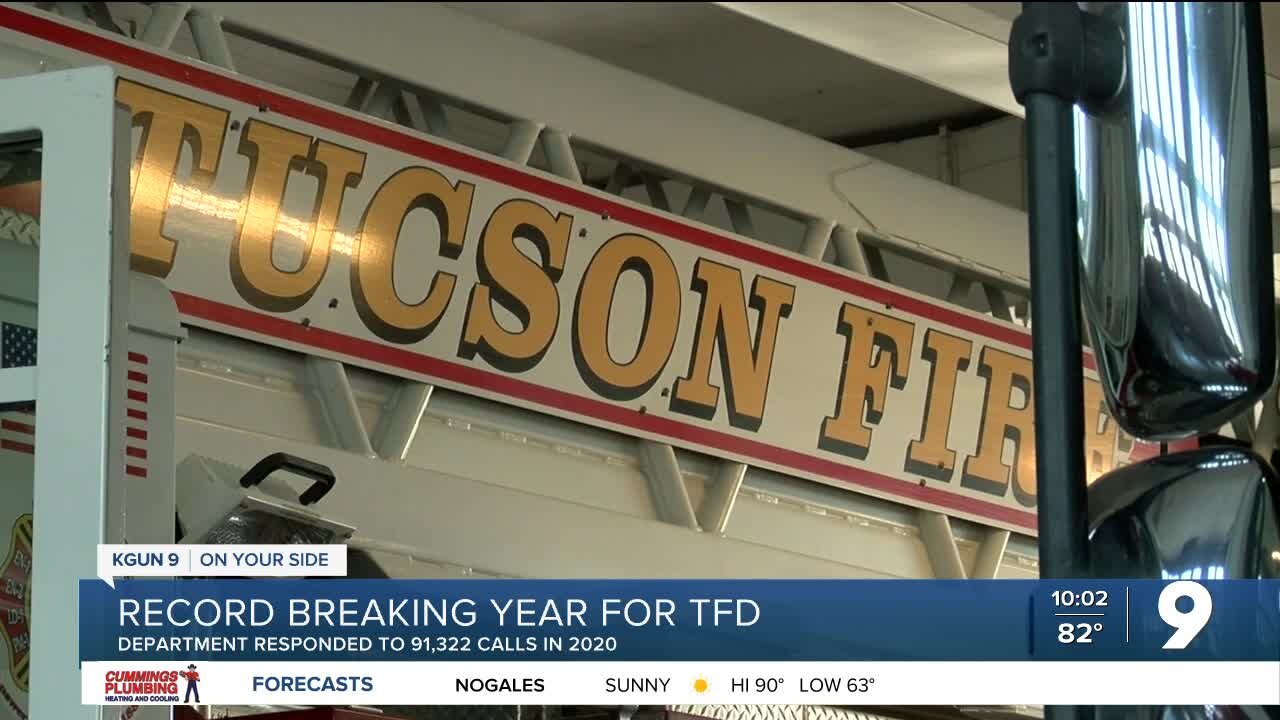 TFD responds to record-breaking amount of calls in 2020