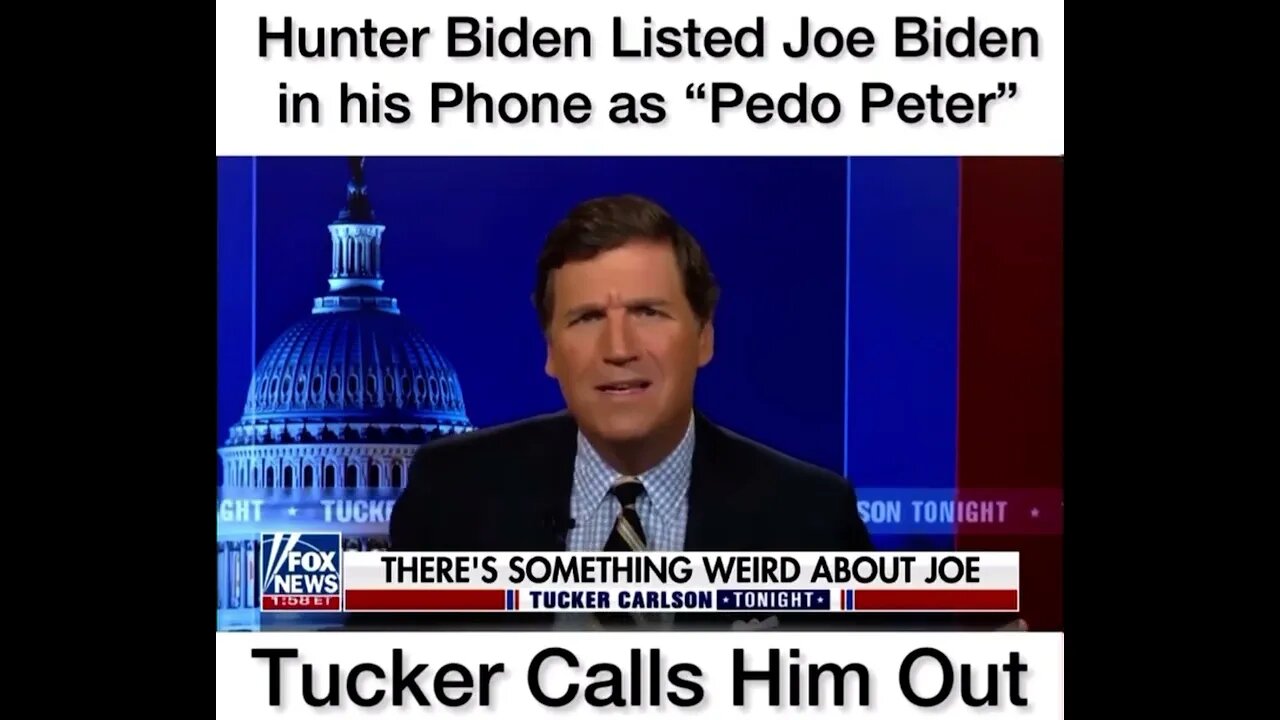 WAIT! Hunter Biden calls his own dad Pedo Peter?😳 #tuckercarlson #hunterbiden #joebiden