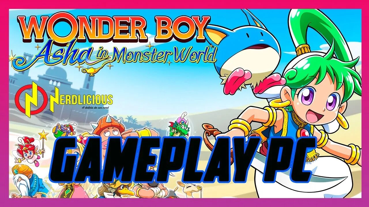 🎮 GAMEPLAY! Jogamos WONDER BOY: ASHA IN MONSTER WORLD no PC. Confira o que achamos!