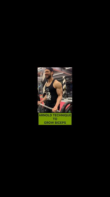 ARNOLD'S TECHNIQUE TO GROW BICEPS #shorts