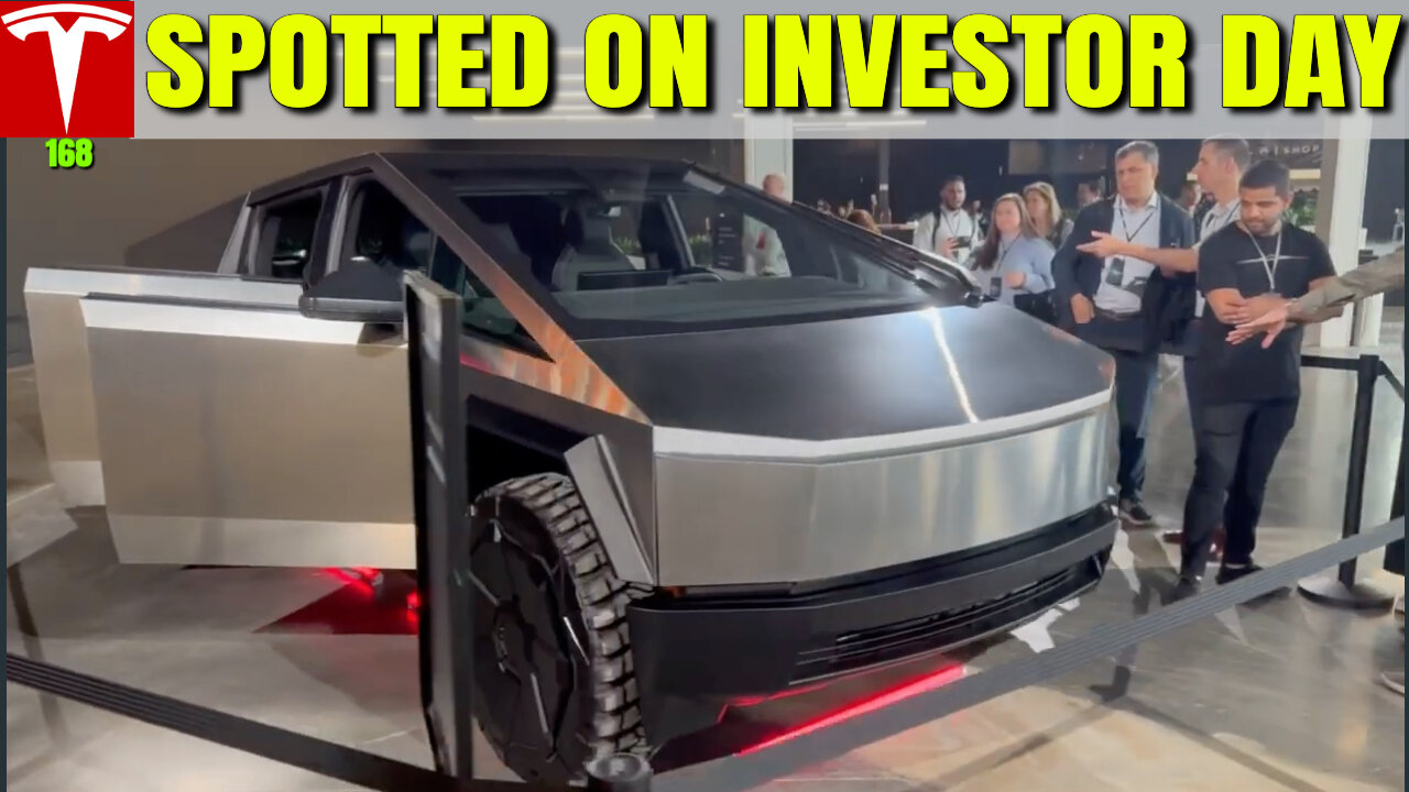 🔥NEW Tesla CYBERTRUCK PROTOTYPE spotted on Investor Day