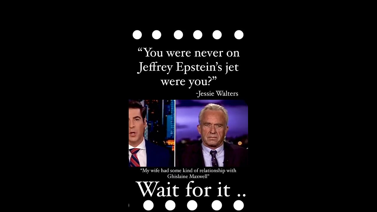 RFK Jr. Admits He Was on Jeffrey Epstein’s Jet!