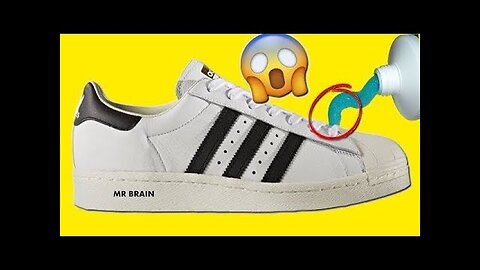 HACK TO MAKE ANY SHOES LOOK 100% BRAND NEW - How To Clean Adidas SuperStar White shoes !!! (