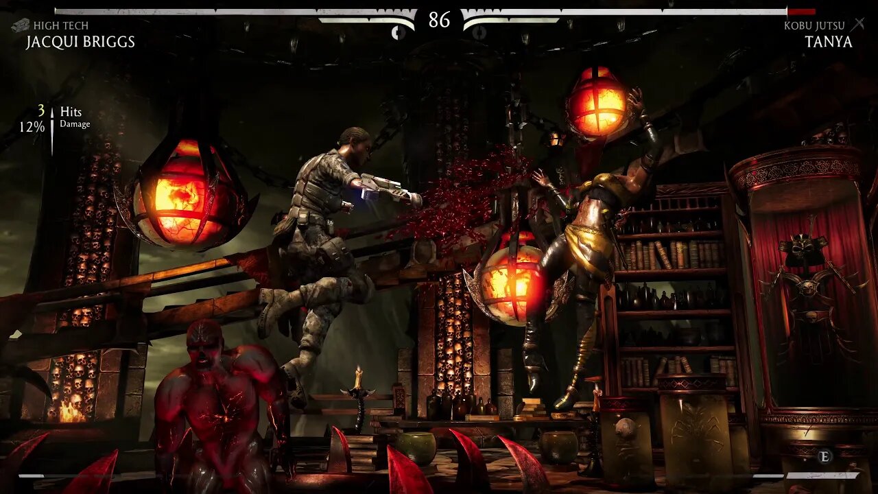 Mortal Kombat X: Jacqui Briggs (High Tech) vs Tanya (Kobu Jutsu) - 1440p No Commentary