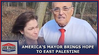 Rudy Giuliani IN East Palestine Bringing Compassion Biden Won't