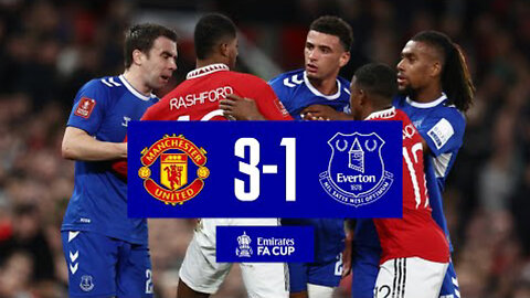 MAN UNITED 3-1 EVERTON _ FA Cup highlights