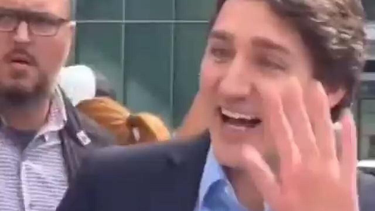 TRUDEAU CAN'T SQUIRM AWAY FAST ENOUGH AS HE'S OWNED TO HIS FACE