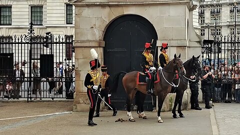 The kings troop horse decided to drop one changing of the guard #horseguardsparade