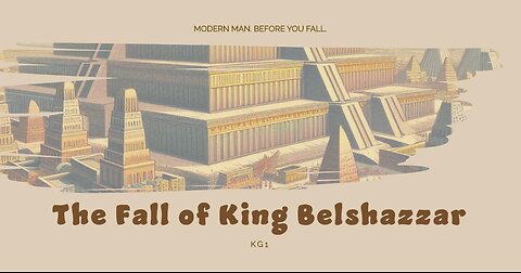 Belshazzar . Death. Modern man's fall