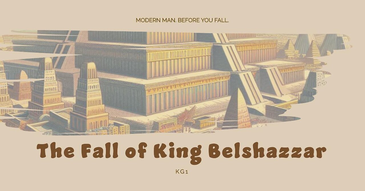 Belshazzar . Death. Modern man's fall