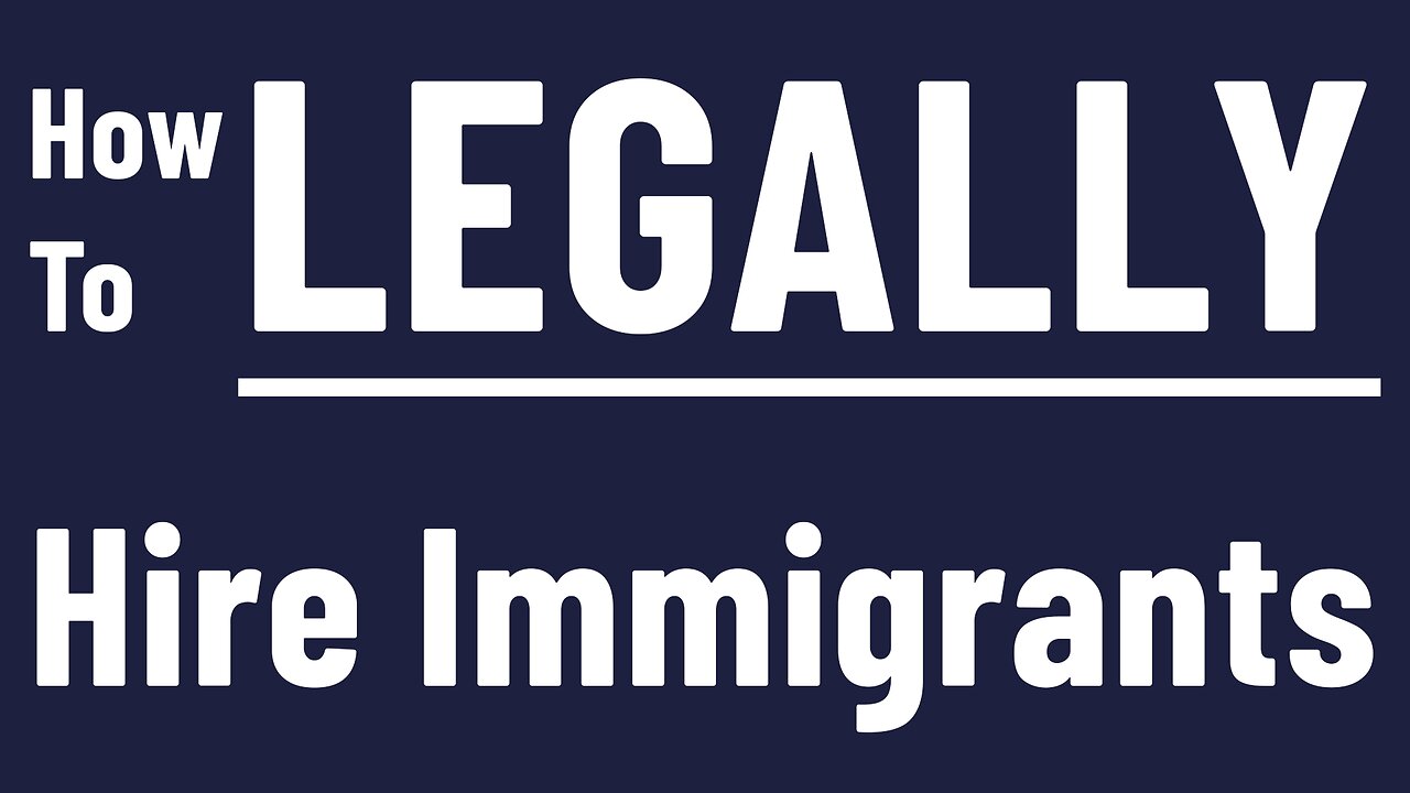 How To Hire Foreign Workers LEGALLY: Featuring Siri-Glimstad