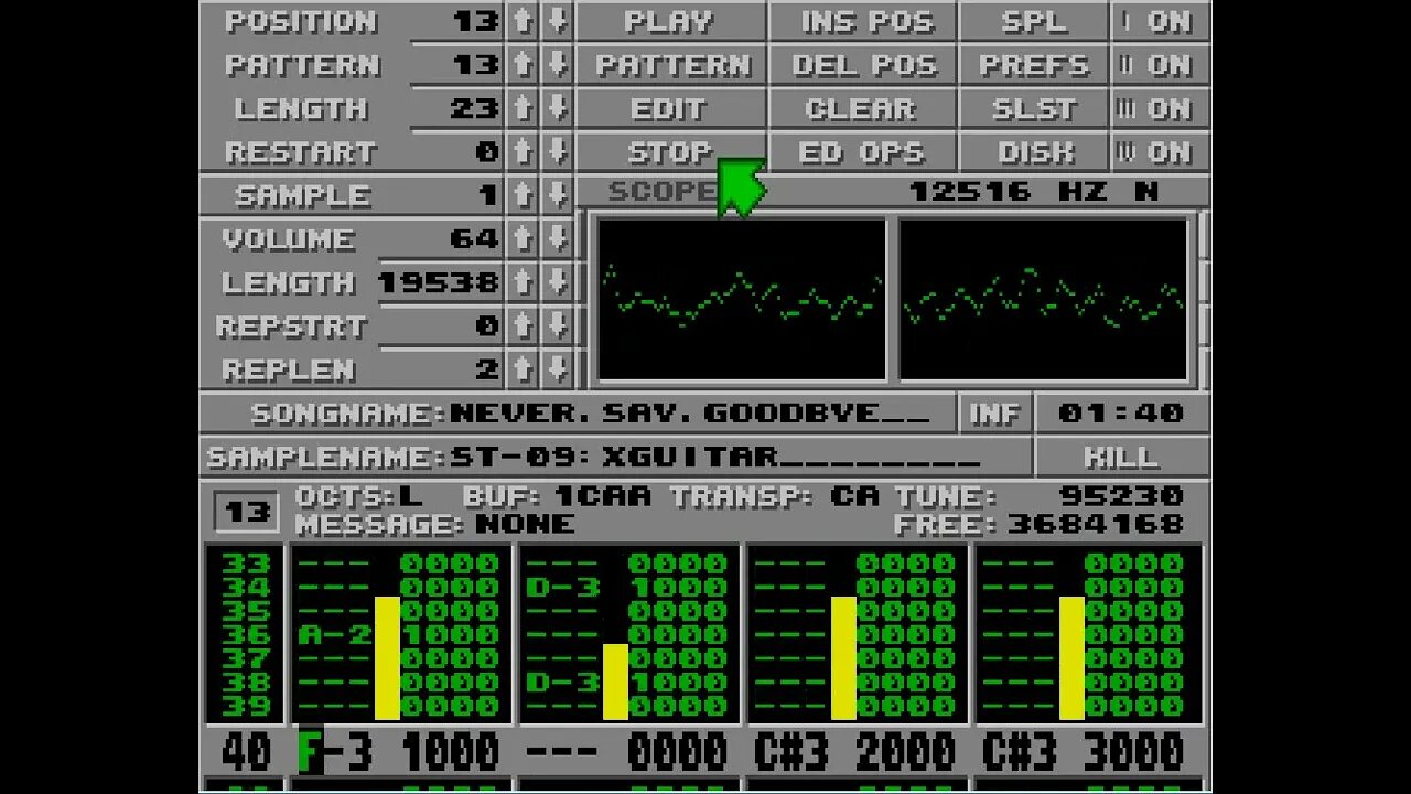 Atari ST Protracker Mods - Never Say Goodbye