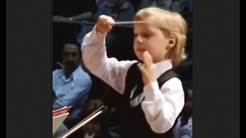 Young Man Must Have Been A Symphony Conductor In His Past Life