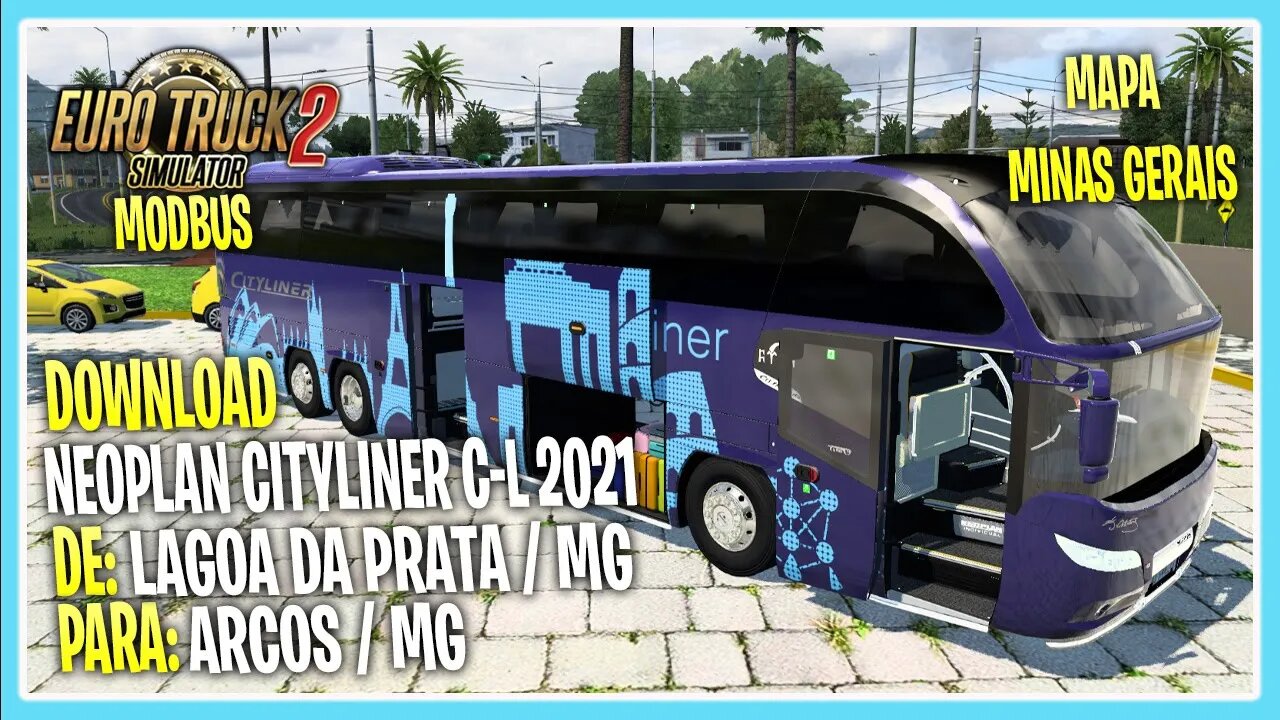 MODBUS NEOPLAN CITYLINER 1.40 MAPA MINAS GERAIS EURO TRUCK SIMULATOR 2