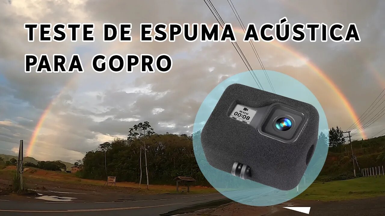 Testando a Espuma Acústica e Protetora na Gopro Hero 8 (Hero 9).