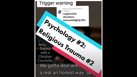 Psychology #2: Religious Trauma live stream