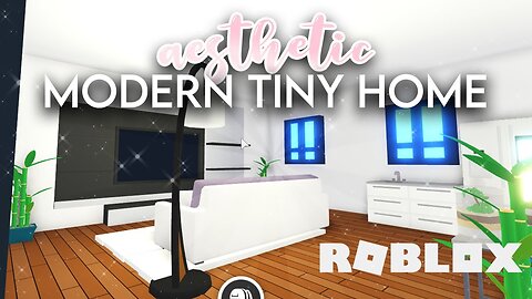 Aesthetic Modern Tiny House Speed Build | roblox adopt me | cheap