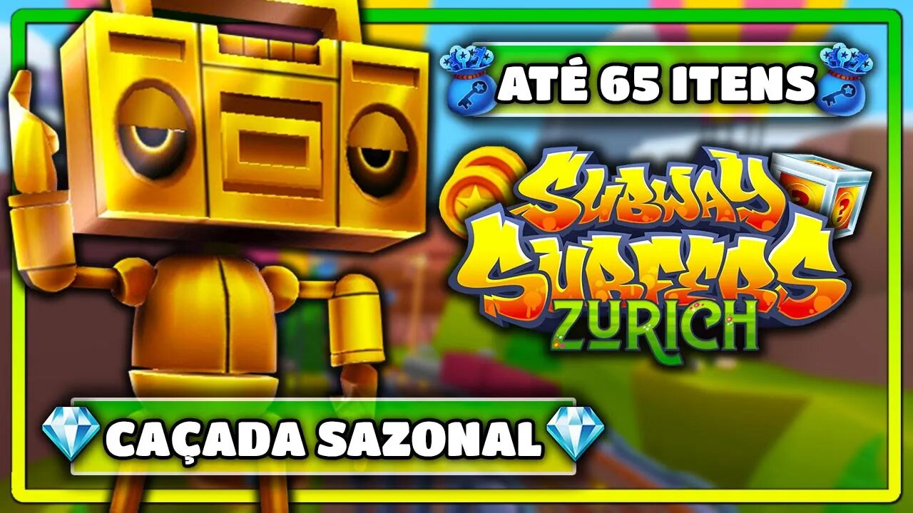 Subway Surfers Zurich 2020 | Caçada Sazonal até 65 Itens