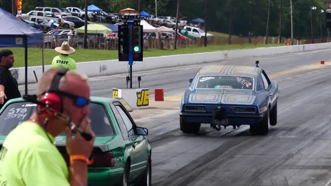 68 Camaro Cracks Oil Pan After Hard Landing Wheelstand at LS Fest 2019