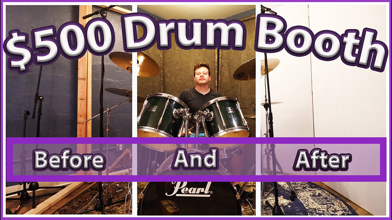 $500 DIY Drumbooth - Before & After - Can You Tell The Difference?