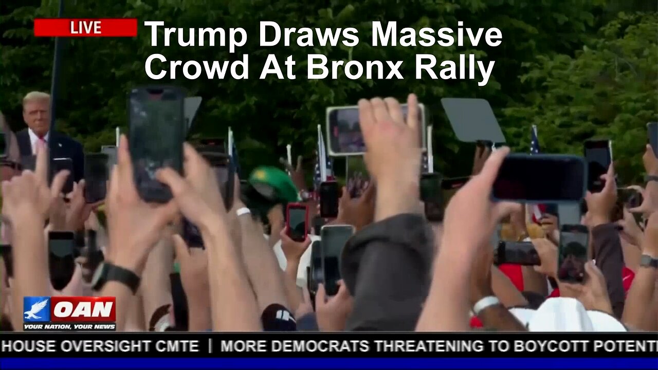 Trump Draws Massive Crowd At Bronx Rally