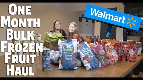 One Month Bulk Frozen Fruit Walmart Haul/ Restocking my Pantry/ Prepping Like Grandma| EP 47