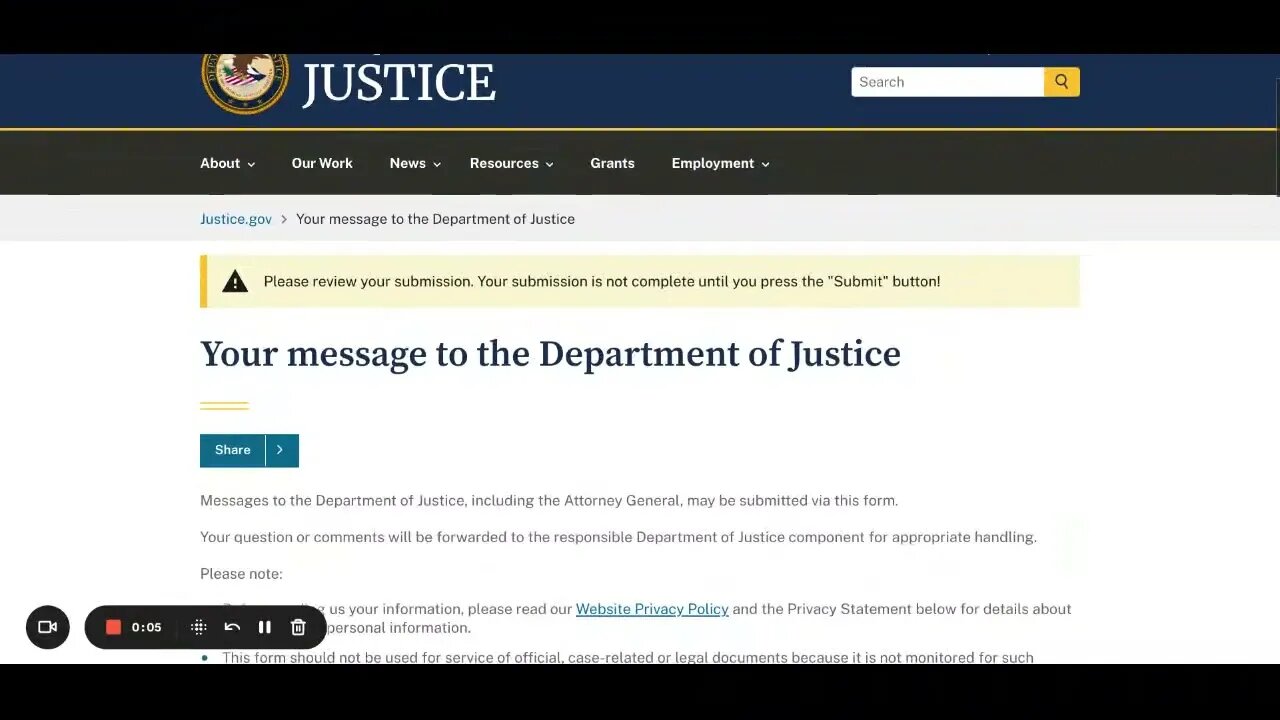 Opinion: Email to the U.S. Department of Justice reporting NYC law enforcement for harassing me.