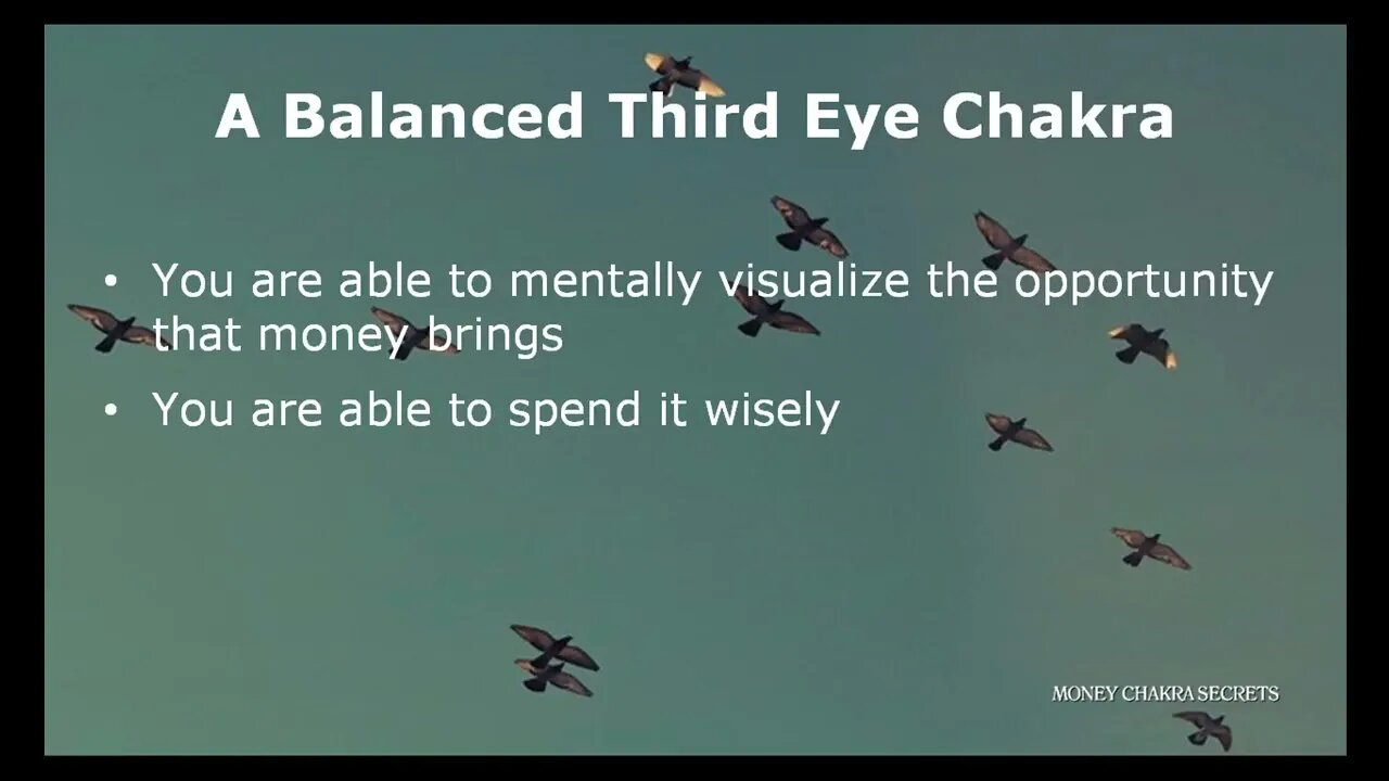 7 0 Third Eye Chakra Money Chakra Secrets