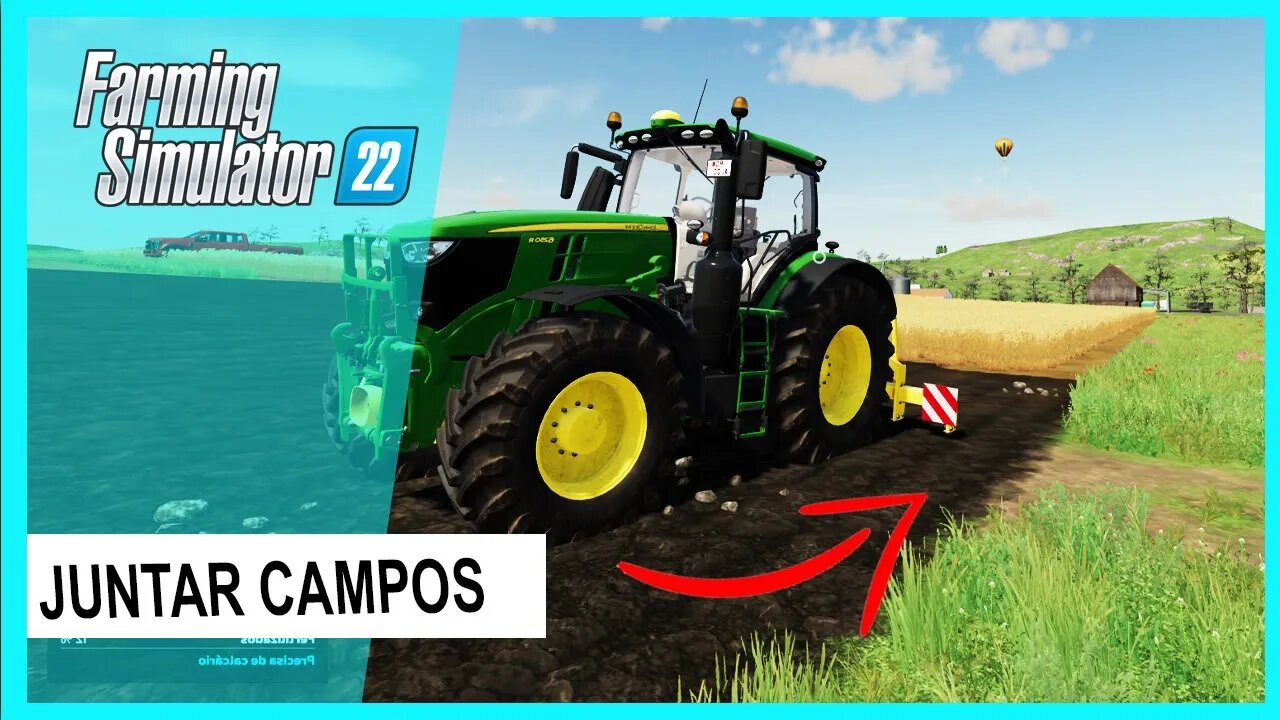 COMO JUNTAR E CRIAR NOVOS CAMPOS NO FARMING SIMULATOR 22 MOD JUNTAR CAMPOS FARMING SIMULATOR 22