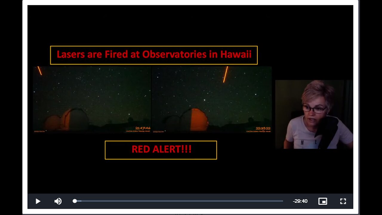 OBSERVATORIES BEING USED FOR LASERS WEAPONIZING Lasers from Space being FIRED at Observatories in Ha