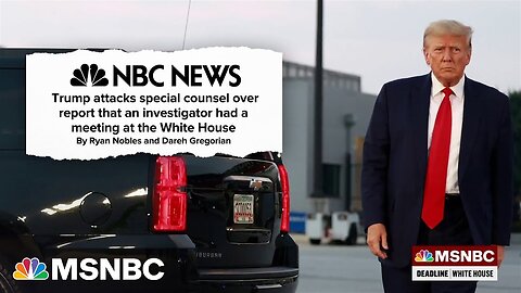 'The game isn't working anymore'- Trump’s attacks on Jack Smith’s WH meeting fall flat