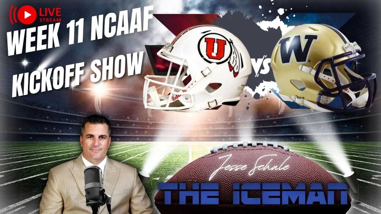 Week 11 NCAAF Kickoff Show Free Picks on UTAH vs Washington, Texas Tech vs Kansas, ISU vs BYU