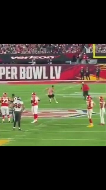 Streaker Gets Tackled At The Super Bowl