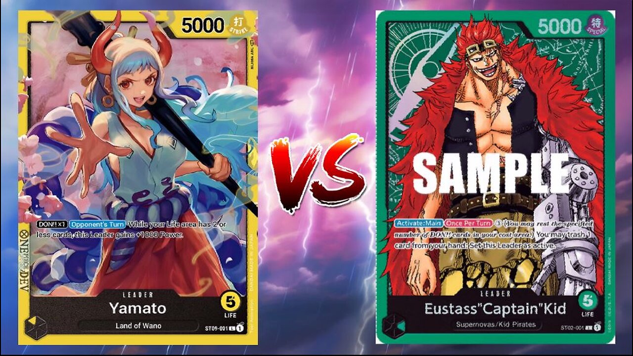 One Piece TCG Yamato Big Mom VS Eustass Captain Kid!!