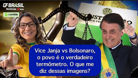 “Vice” Janja vs Bolsonaro, o povo é o verdadeiro termômetro. O que você me diz dessas imagens?