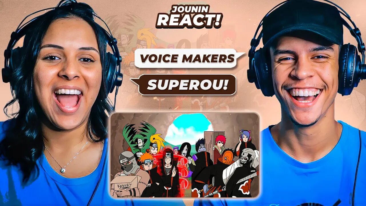 REUNIÃO DA AKATSUKI | Voice Makers | [React em Casal] 🔥