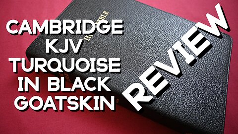 CAMBRIDGE KJV Turquoise Reference in Black Goatskin