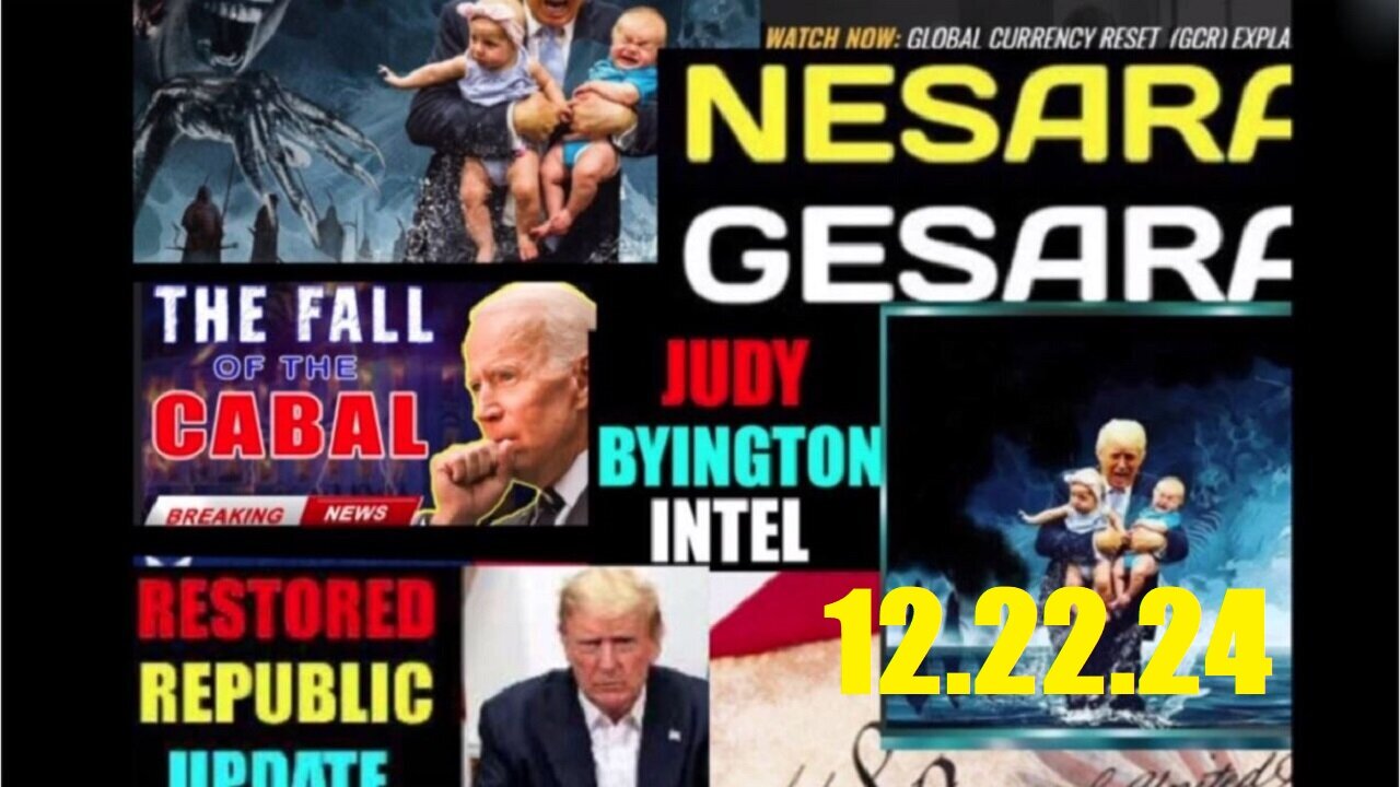 Judy Byington Special Intel 12.22.24 ~ The Military And Trump Got Them All, Biden Puppet