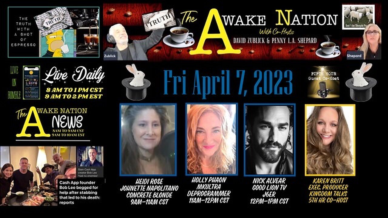 The Awake Nation 04.07.2023 Mind Controlled Woman Claims She Is A Former Rock Star!