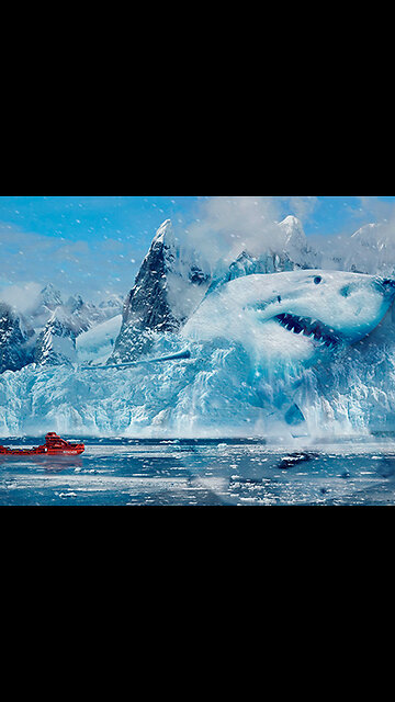 frozen megalodon ##megalodon##dinosaur##conspiracy##usa