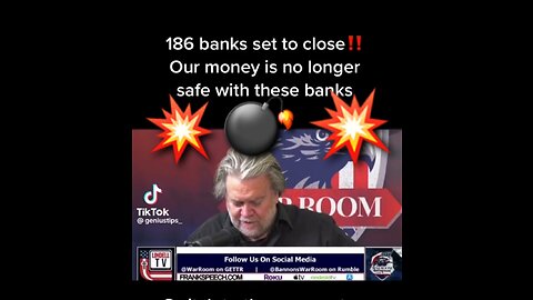 BOOM💣💥 186 BANKS TO CLOSE THIS WEEK, HOLD ON BETTER DAYS ARE COMING SOON